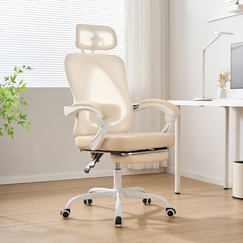 Ergonomic Office Chair with Footrest, Mesh, Adjustable Lumbar Support Z7236