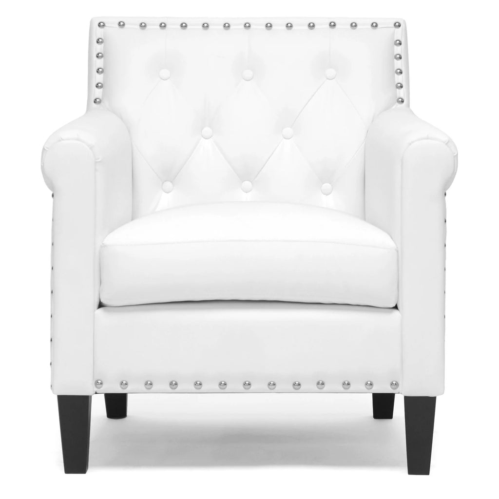 White Modern Arm Chair V87350