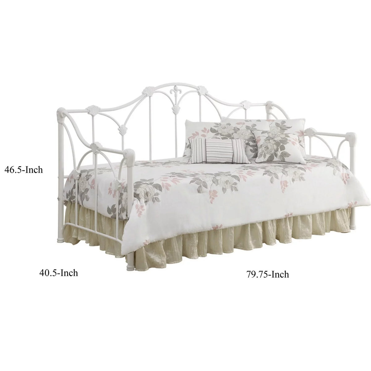 Twin Metal Daybed with White Frame G382986