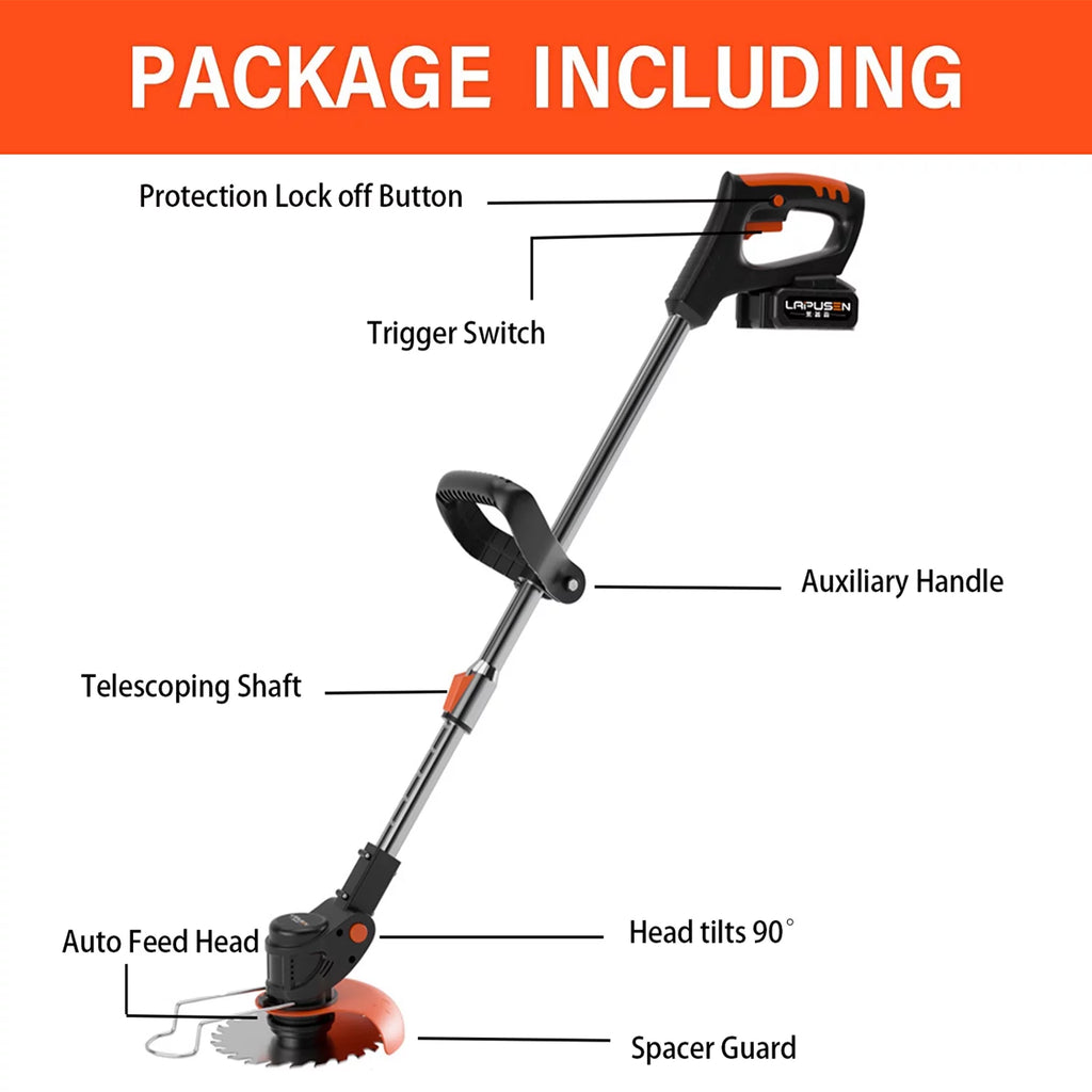 Cordless String Trimmer & Edger with Battery and Charger U127979