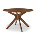 Walnut Round Wood Dining Table U4833